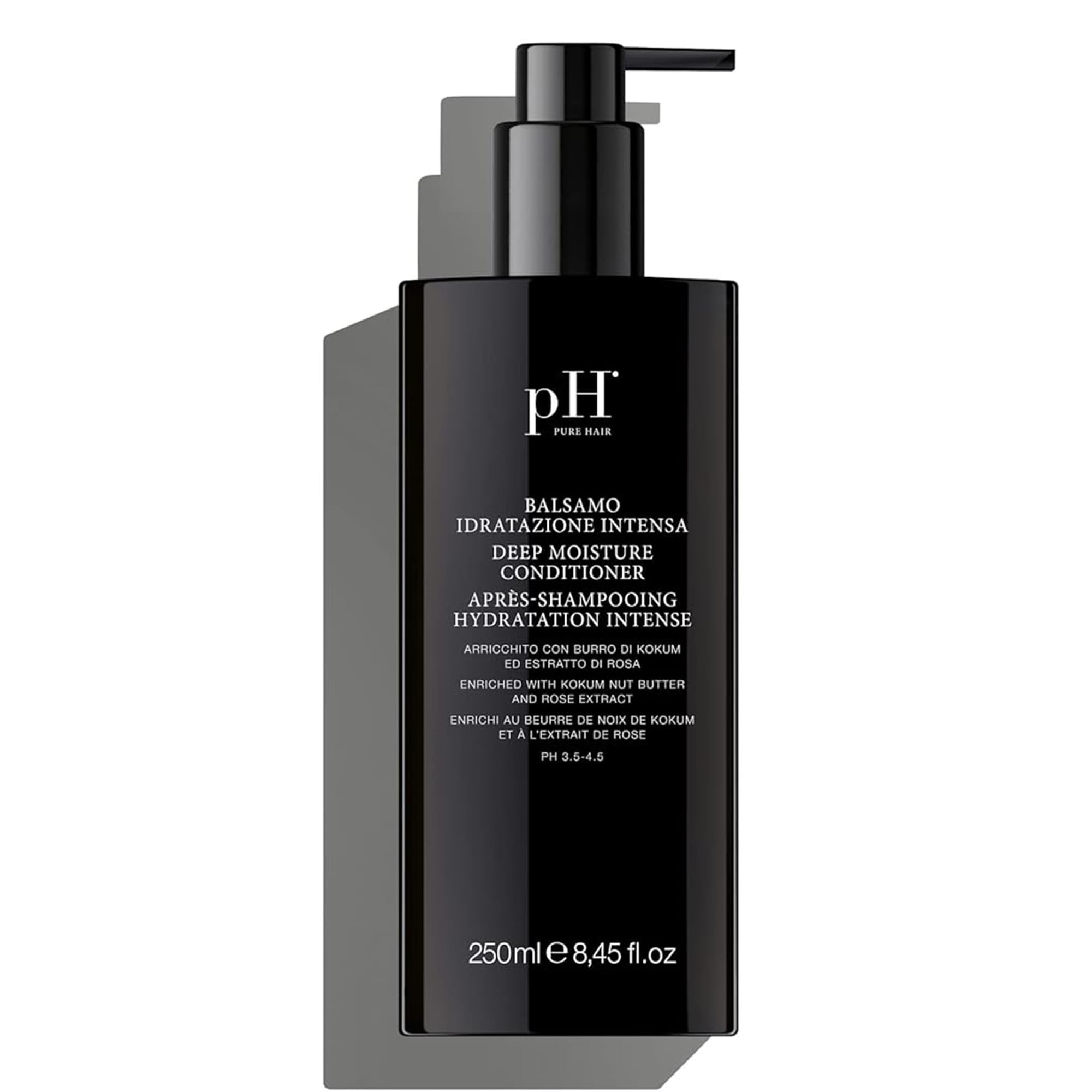 pH PURE HAIR Deep Moisture Conditioner for Dry Damaged Hair - Intense Hydrating Treatment with Kokum Nut Butter & Rose Extract - Frizz Free Soft Smooth Hair Care - 8.45 Oz - Perfect for Post-Wash Hydration & Salon-Quality Results at Home