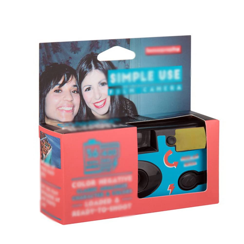 35mm Disposable Film Camera - Full Frame 135 Disposable Camera with Color Film, Simple & Portable for Travel, Parties, Weddings, Events - Perfect Gift for Photographers & Beginners