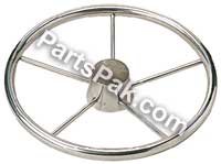 Sea Dog 230215 Premium 304 Stainless Steel Marine Steering Wheel - Durable Boat Steering for Yachts, Sailboats & Fishing Vessels