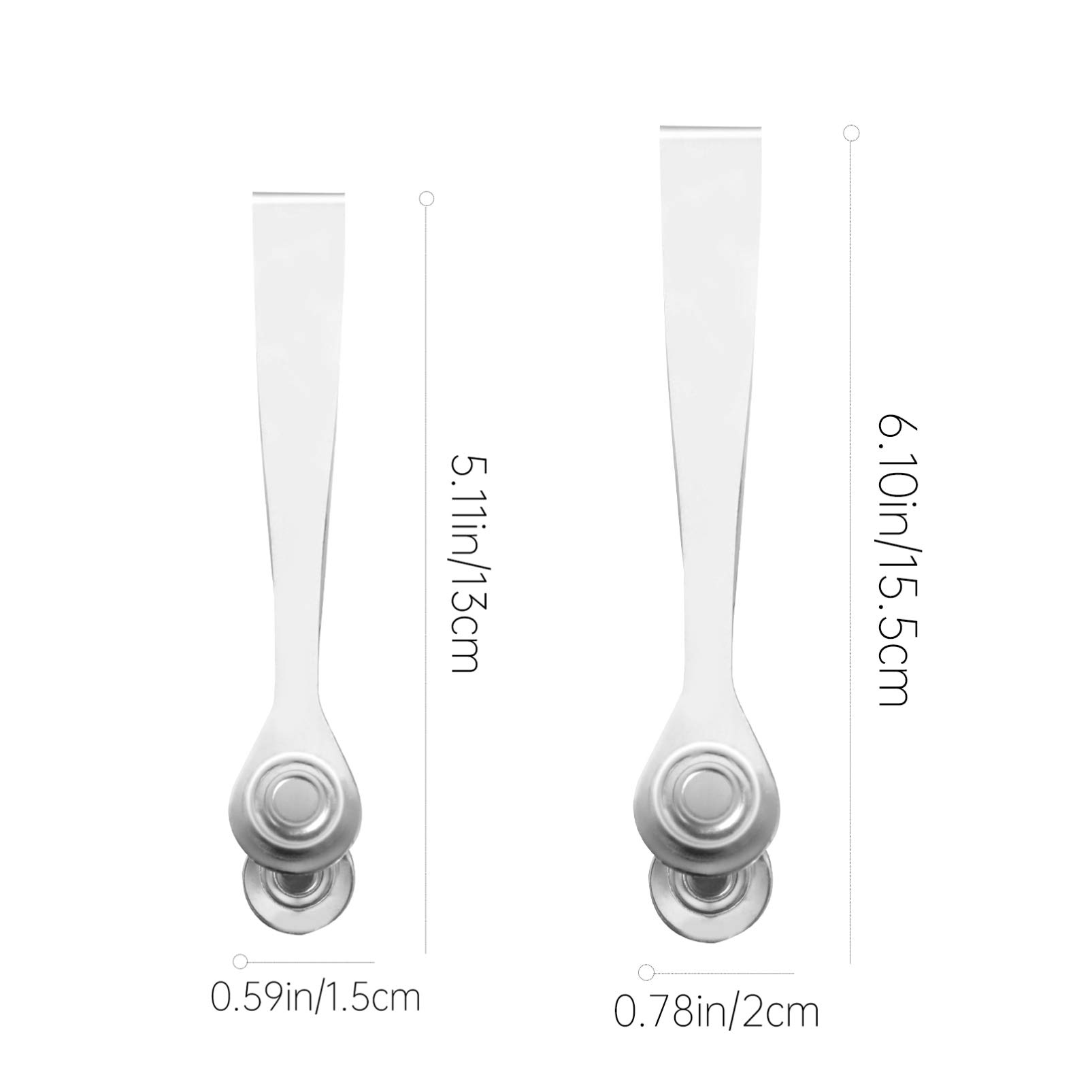 Stainless Steel Mini BBQ Grill Utensils Set - 6Pcs Escargot Tongs, Snail Tongs & Food Tongs (13cm & 15.5cm) for Grilling, Picnics, Camping & Outdoor Cooking Accessories