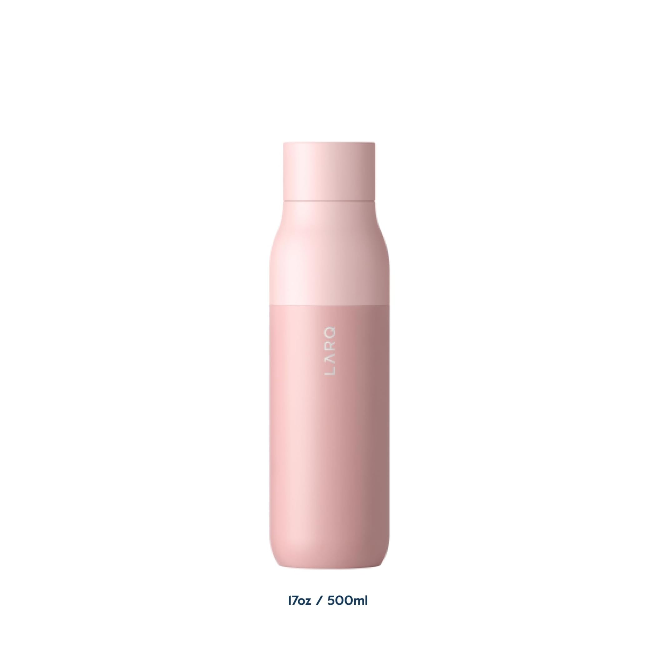 LARQ Bottle PureVis 17 oz - Self-Cleaning Stainless Steel Water Bottle with UV Water Purifier | Insulated, BPA-Free, Reusable & Travel Friendly | Perfect for Hiking, Gym, Office & Outdoor Activities