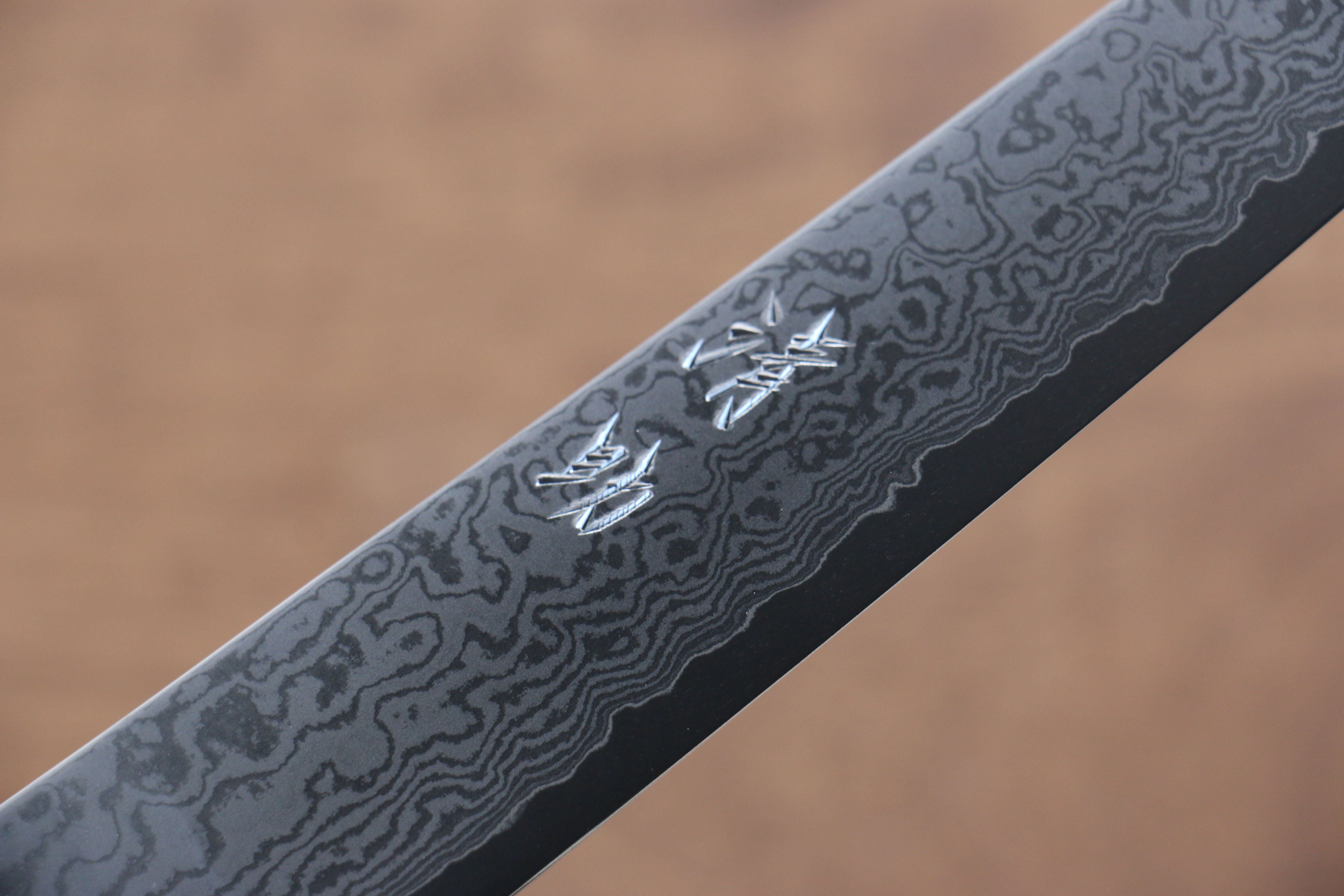 Seisuke VG10 33-Layer Damascus Kiritsuke Petty Utility Knife 180mm - Gray Pakkawood Handle - Perfect for Slicing, Chopping & Precision Kitchen Tasks