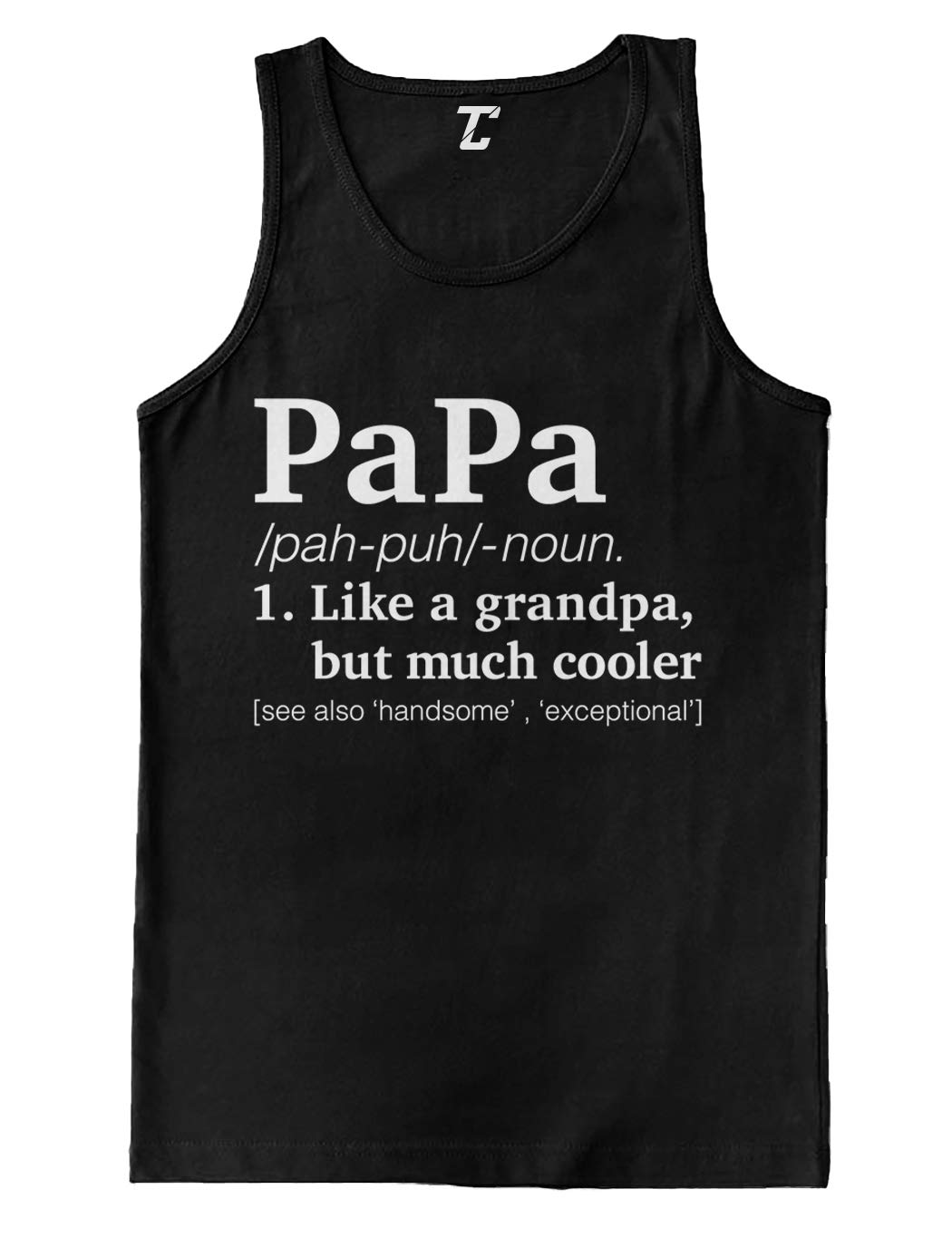 Cool Grandpa Definition Men's Tank Top - Funny Vintage Graphic Tee for Casual Wear, Gym & Summer Outfits