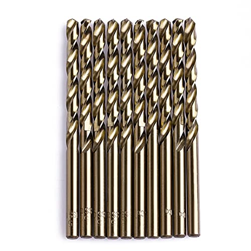 10Pcs 1-5mm M35 HSS-Co Cobalt Twist Drill Bit Set - High Speed Steel Round Shank Spiral Drill Bits for Metal, Wood & Plastic - Perfect for DIY, Home Improvement & Professional Metalworking Projects