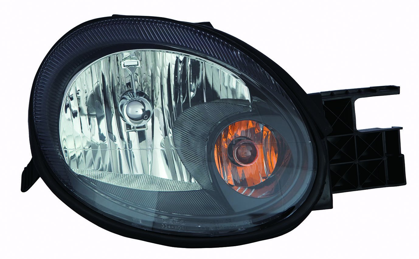 2003-2005 Dodge/Plymouth Neon Headlight Assembly with Black Bezel Set - Replacement Headlights for Improved Night Driving & Car Restoration Projects