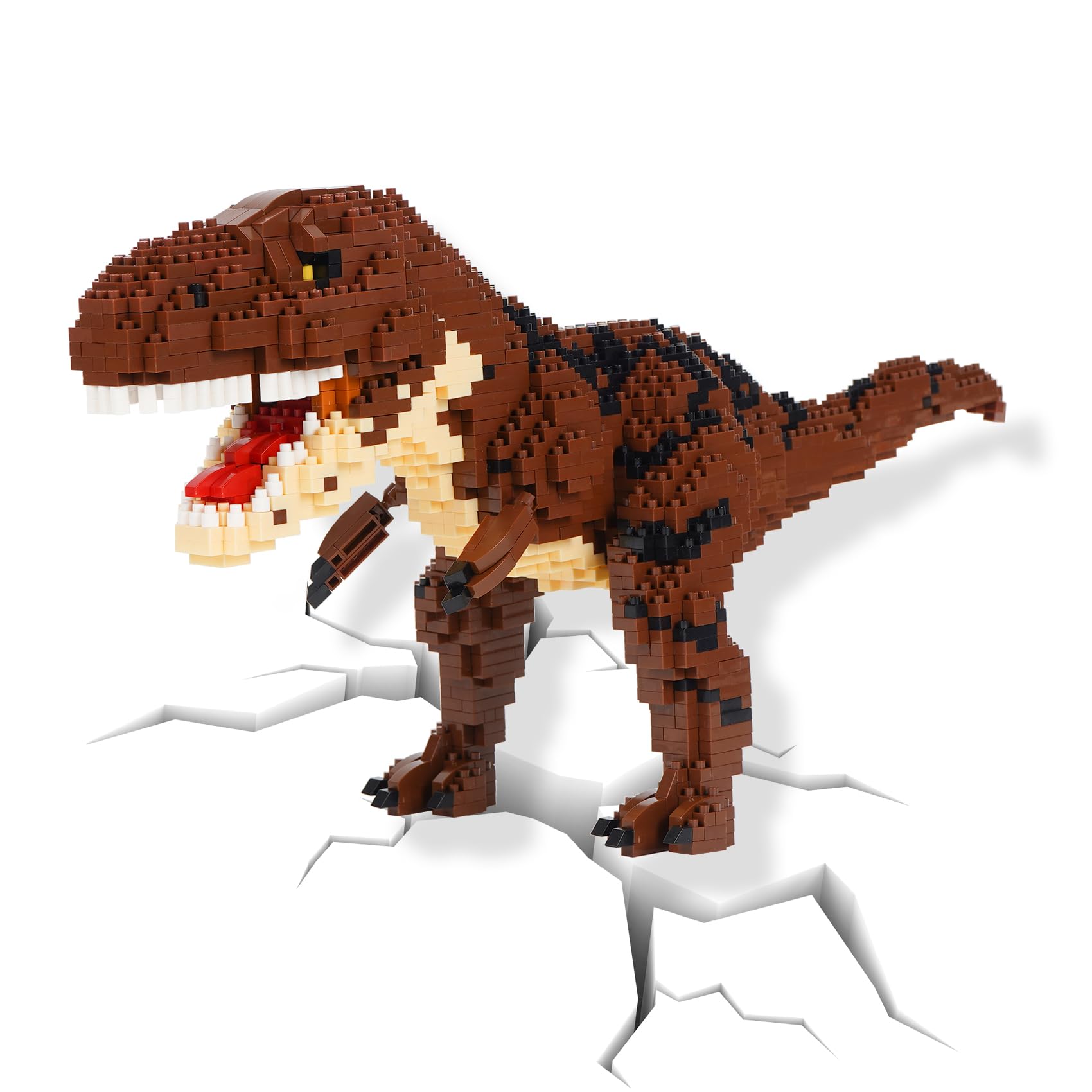 Micro Mini Dinosaur Building Blocks Kit - 3D Tyrannosaurus Rex Model for Kids & Adults | STEM Educational Toy, Creative Gift for Birthday & Christmas | Perfect for Home Decor, Office Display & DIY Projects