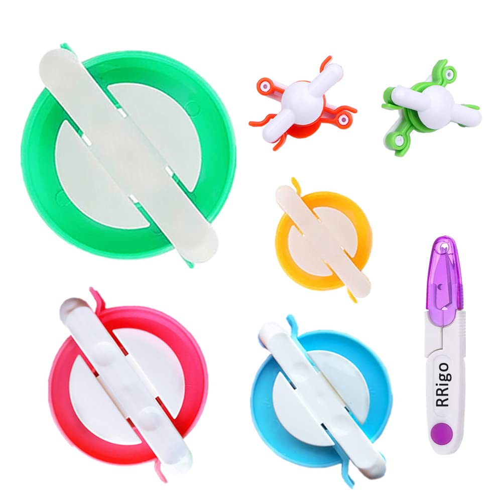 7PCS Pom Pom Maker Kit - DIY Fluffy Yarn Ball Weaving Tool Set for Knitting & Craft Projects - Perfect for Kids & Adults - Great for Scarf, Hat & Blanket Decorations