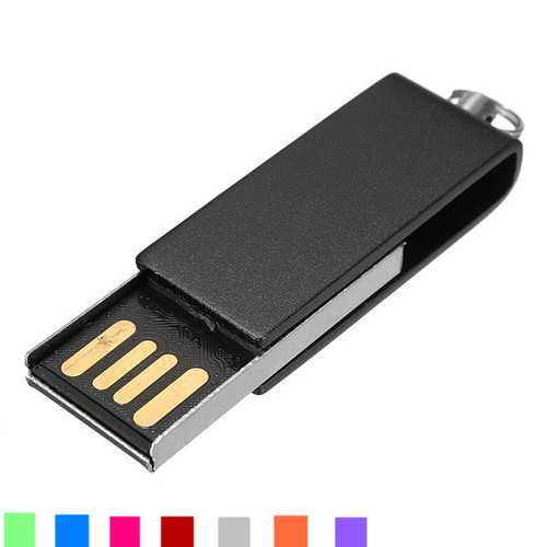 4GB Mini USB 2.0 Flash Drive - Metal Waterproof USB Memory Stick for Computer, Laptop, Office & School Use - Portable Data Storage Device