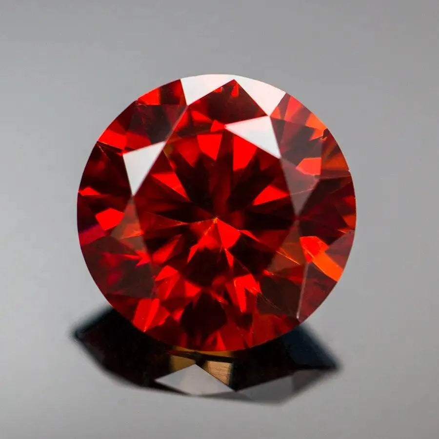 Loose Moissanite Stones - Pink, Black, Green, Blue, Yellow, Purple, Gray, Red | Round Cut GRA Certified Diamonds & Gemstones for Jewelry Making, Engagement Rings & Wedding Bands