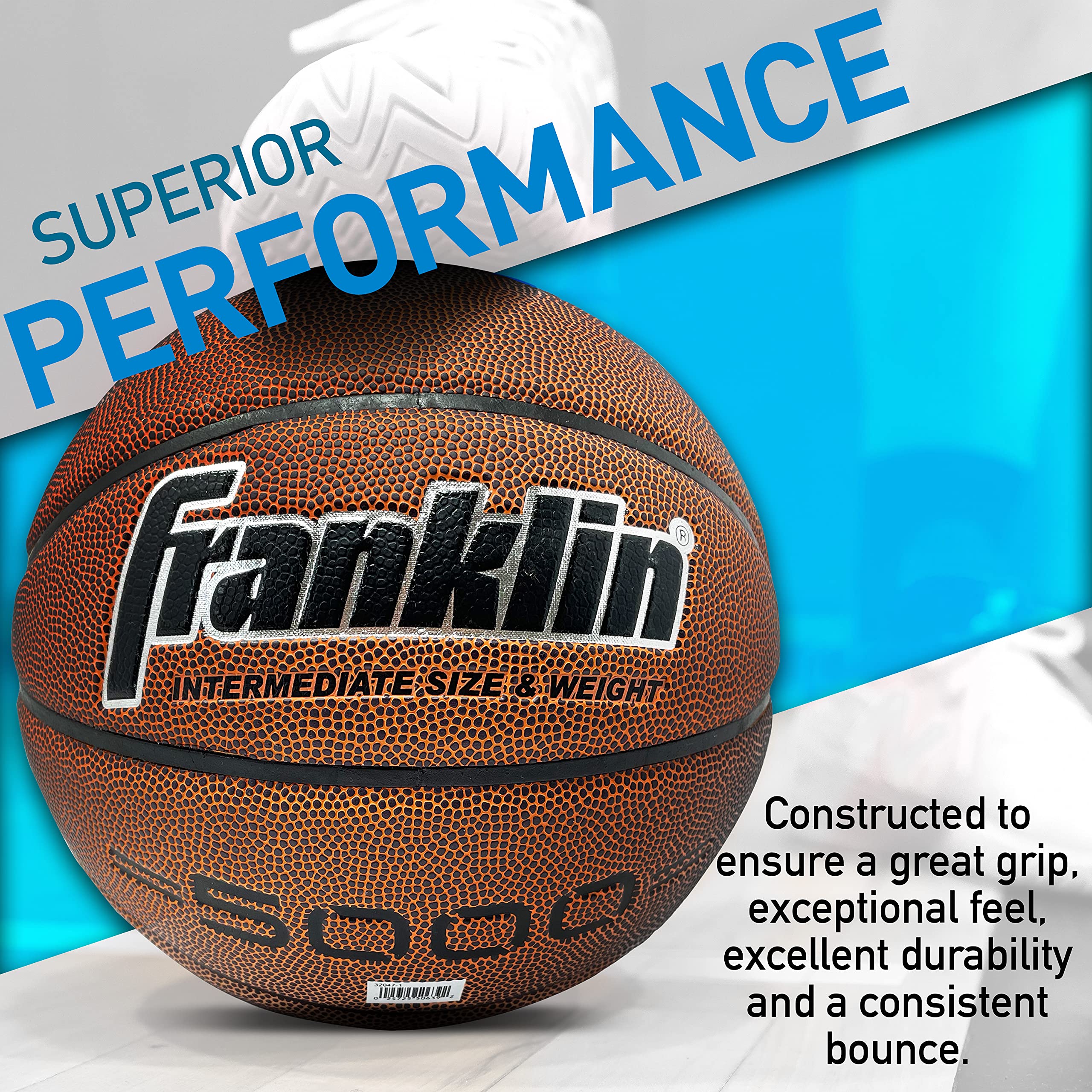 Franklin Sports Indoor Basketball - Official Size & Weight for Home, Gym, or Court - Perfect for Kids & Adults Training & Practice