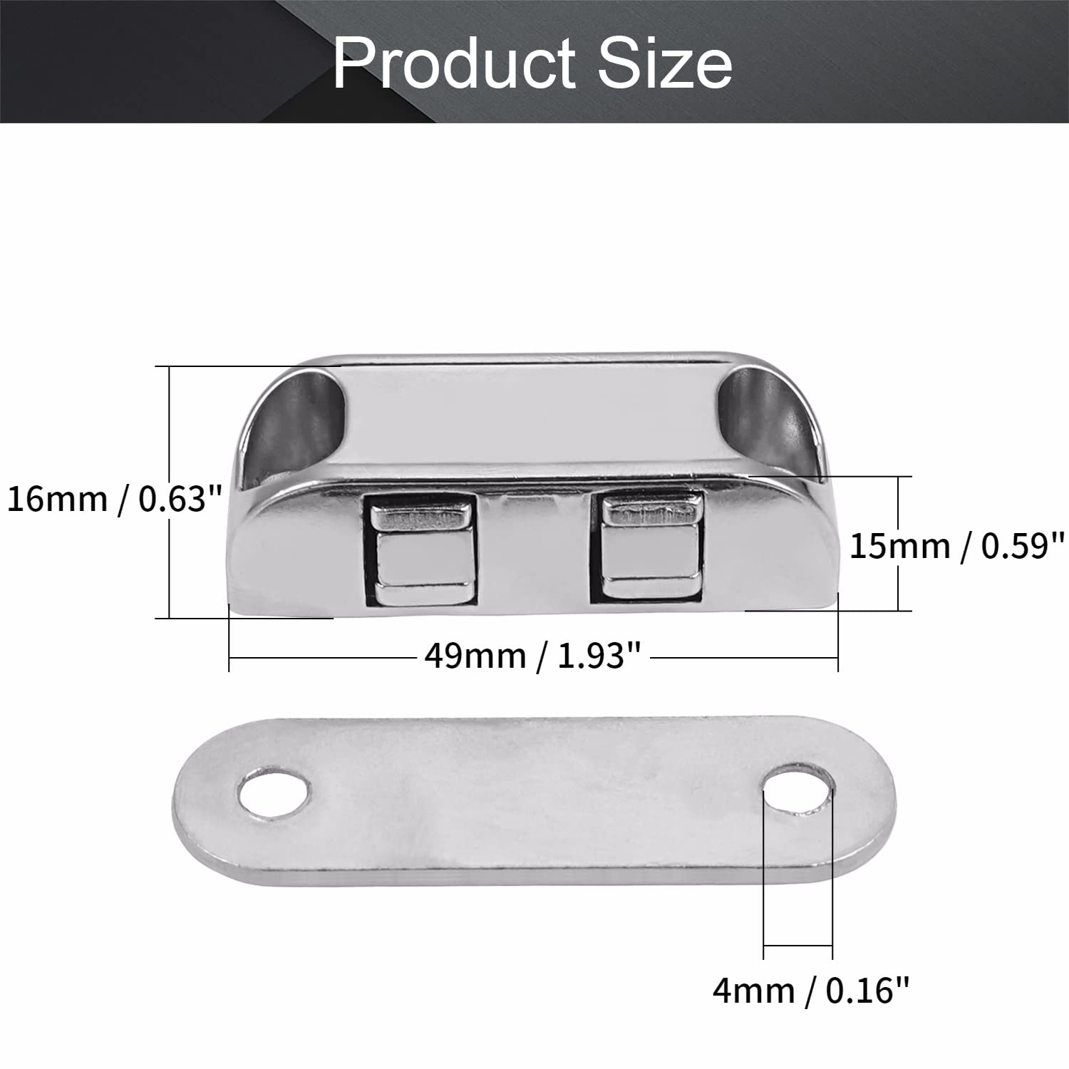 **MroMax Magnetic Door Catch Latch - 1.93