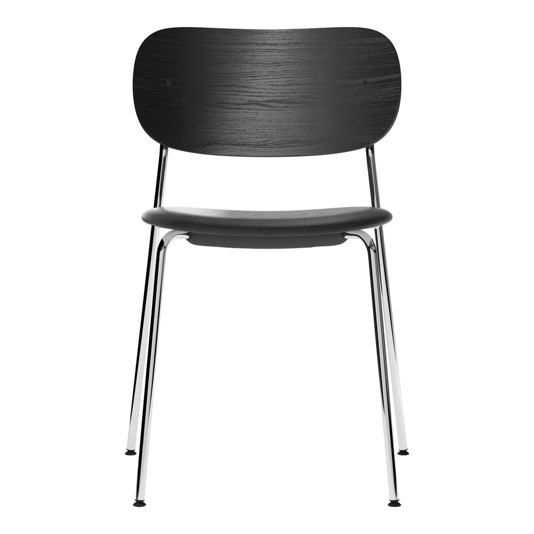 Co Dining Stackable Chair - Upholstered Seat for Kitchen, Dining Room & Outdoor Patio | Comfortable & Space-Saving Furniture