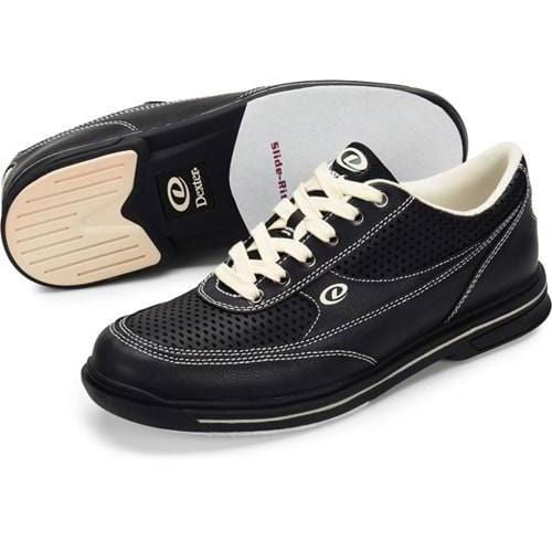 Dexter Men's Turbo Pro Black/Cream Bowling Shoes - Lightweight & Comfortable for League Play & Tournaments - Perfect for Professional & Casual Bowlers