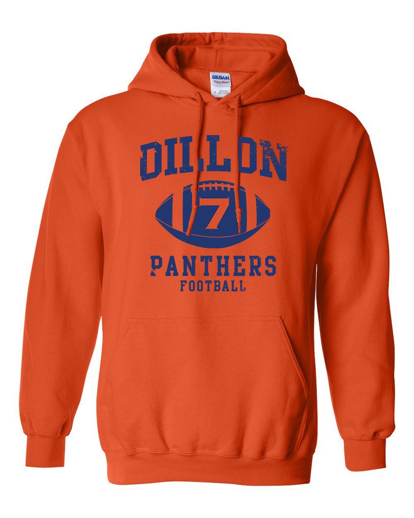 Vintage Dillon 7 Retro Sports Hoodie Sweatshirt - Classic Athletic Style for Men & Women - Perfect for Game Day, Casual Wear & Street Fashion