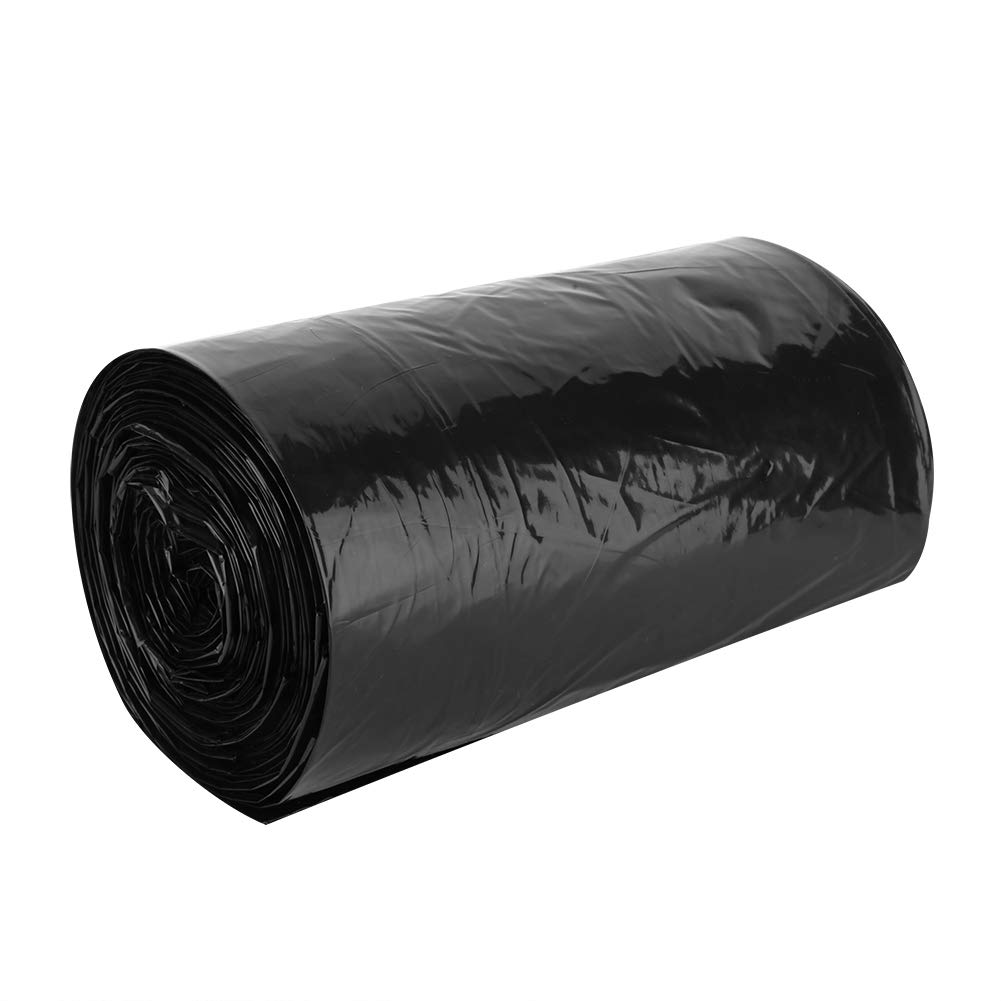 28 PCS Ultra Strong Heavy Duty Trash Bags with Drawstring - Thickened Leak Proof Garbage Bags for Kitchen, Bathroom, Office & Outdoor Use - Black