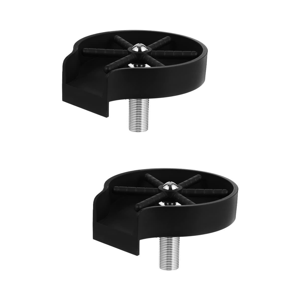 DOITOOL 2-Pack Matte Black Glass Rinser Bottle Washer - Bar Sink Faucet Attachment for Wine Glasses & Cups - Perfect for Kitchen, Bar, and Restaurant Use