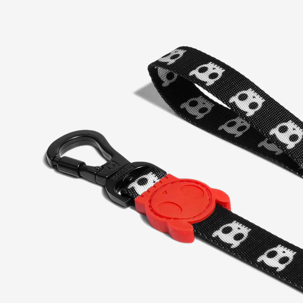 Zee.Dog Skull 2.0 Dog Collar - Adjustable Pet Collar for Small Medium Large Dogs - Durable Nylon Dog Collar with Metal Buckle - Perfect for Walking, Training, and Outdoor Adventures