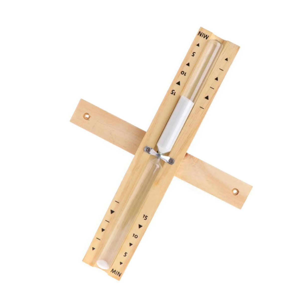 STOBAZA Rotating Sand Timer - 1 Hour Wooden Hourglass for Sauna, Bathroom & Spa | Wall Mounted Decorative Accessory | Perfect for Relaxation, Meditation & Time Management