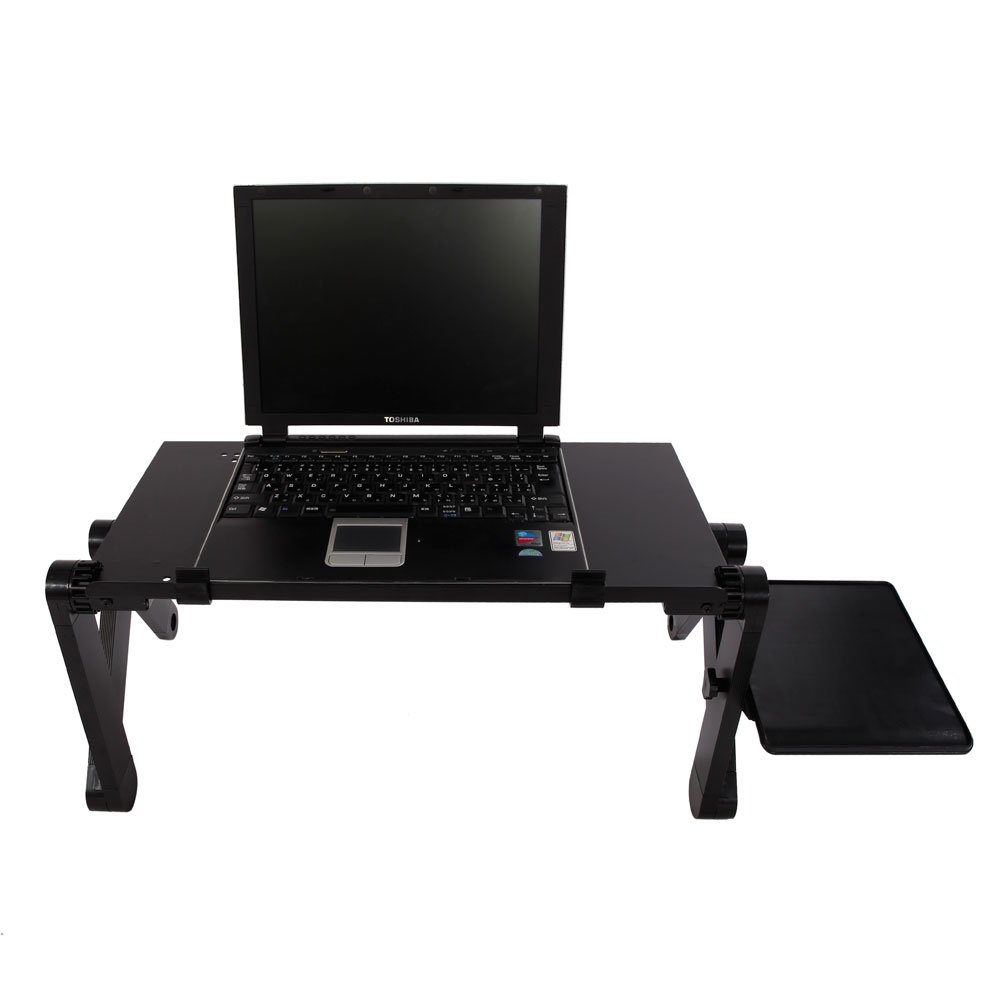Adjustable Folding Laptop Stand - 360° Desk Tray for Work & Study