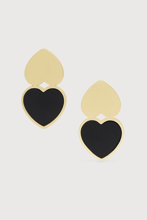 Heart Duo Earrings for Women - Romantic Love Heart Stud & Drop Earrings Set - Perfect for Valentine's Day, Anniversary & Date Night Gifts