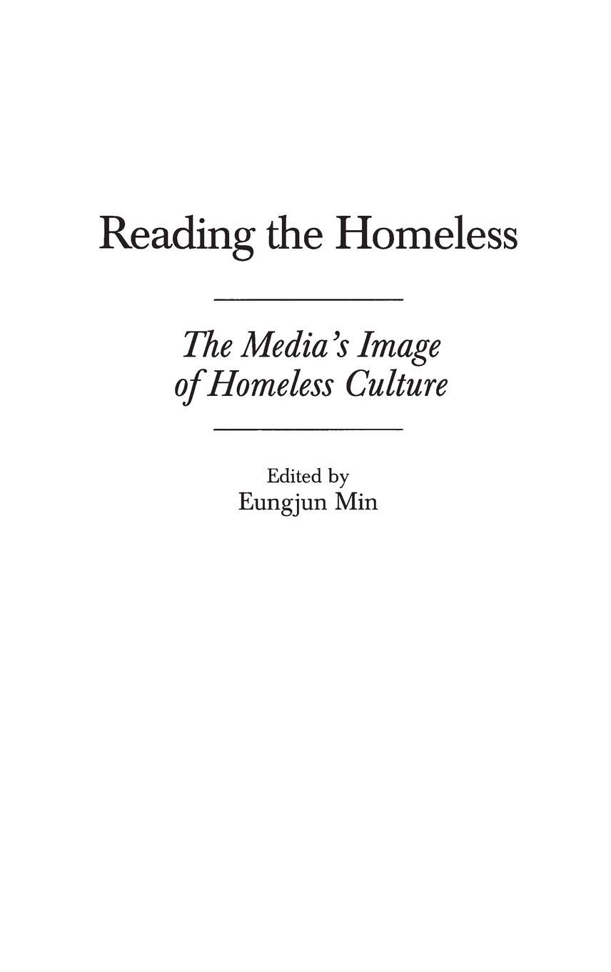 Reading the Homeless: The Media's Image of Homeless Culture - Book on Homelessness Studies, Social Issues & Media Representation | Perfect for Sociology Students, Researchers & Social Workers
