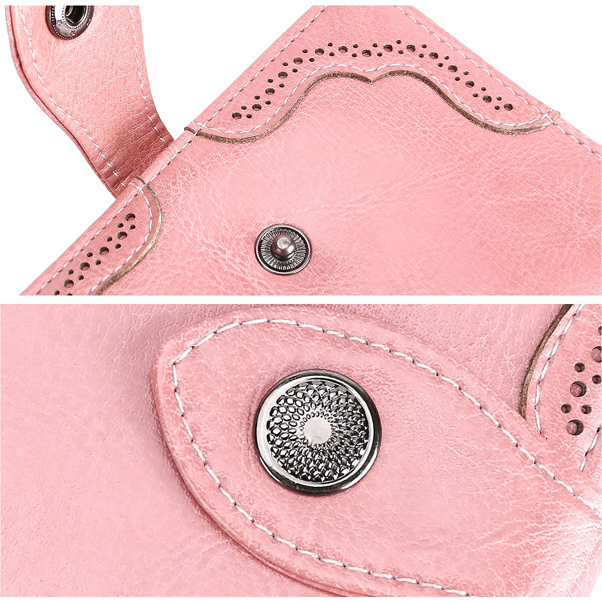 RFID Blocking Leather Wallets for Women - Slim Bifold Wallet with Zipper Pocket & Card Slots | Perfect for Everyday Use, Travel & Gift Giving
