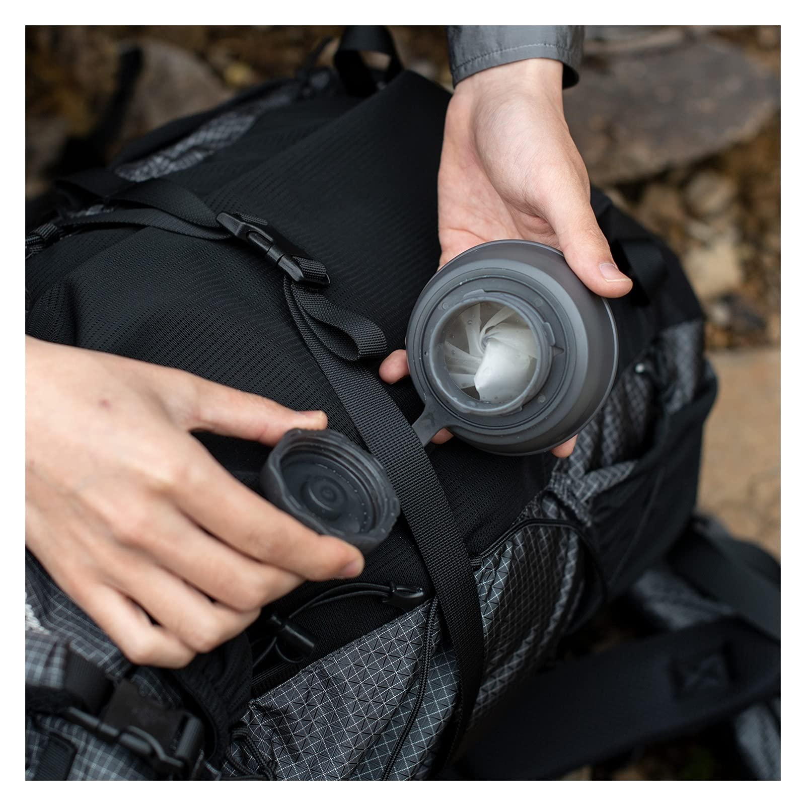 Foldable Sports Water Bottle - Portable Collapsible Cup for Outdoor Camping, Hiking, Cycling & Fitness | Leak-Proof Travel Drinkware for Gym, Running & Adventure Activities