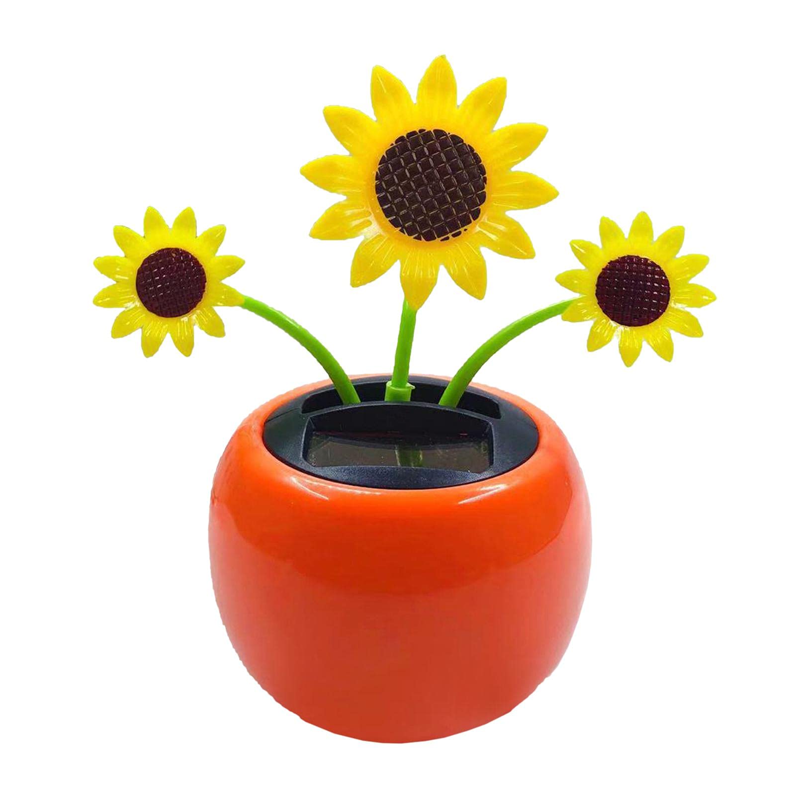 Solar Powered Dancing Flower - Shaking Head Car Ornament & Desk Decor | Eco-Friendly Solar Toy for Car, Office, Home | Fun Gift for Kids & Adults