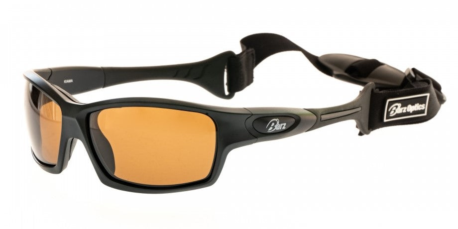 Matte Black-Polarised Amber Lens