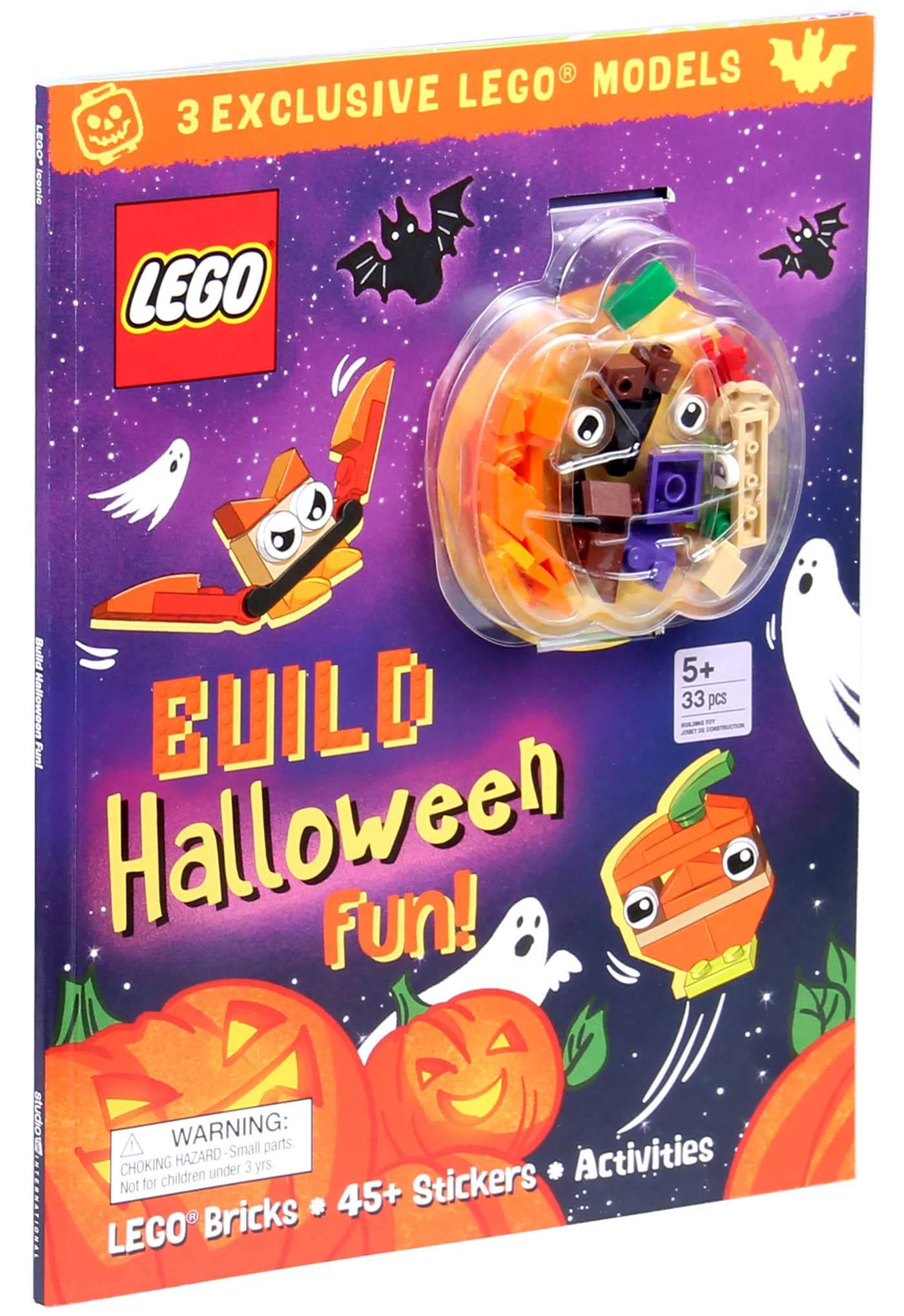 LEGO Halloween Activity Book with Minifigure - Build Spooky Fun for Kids | Creative Play, Party Favors & Holiday Gift Idea