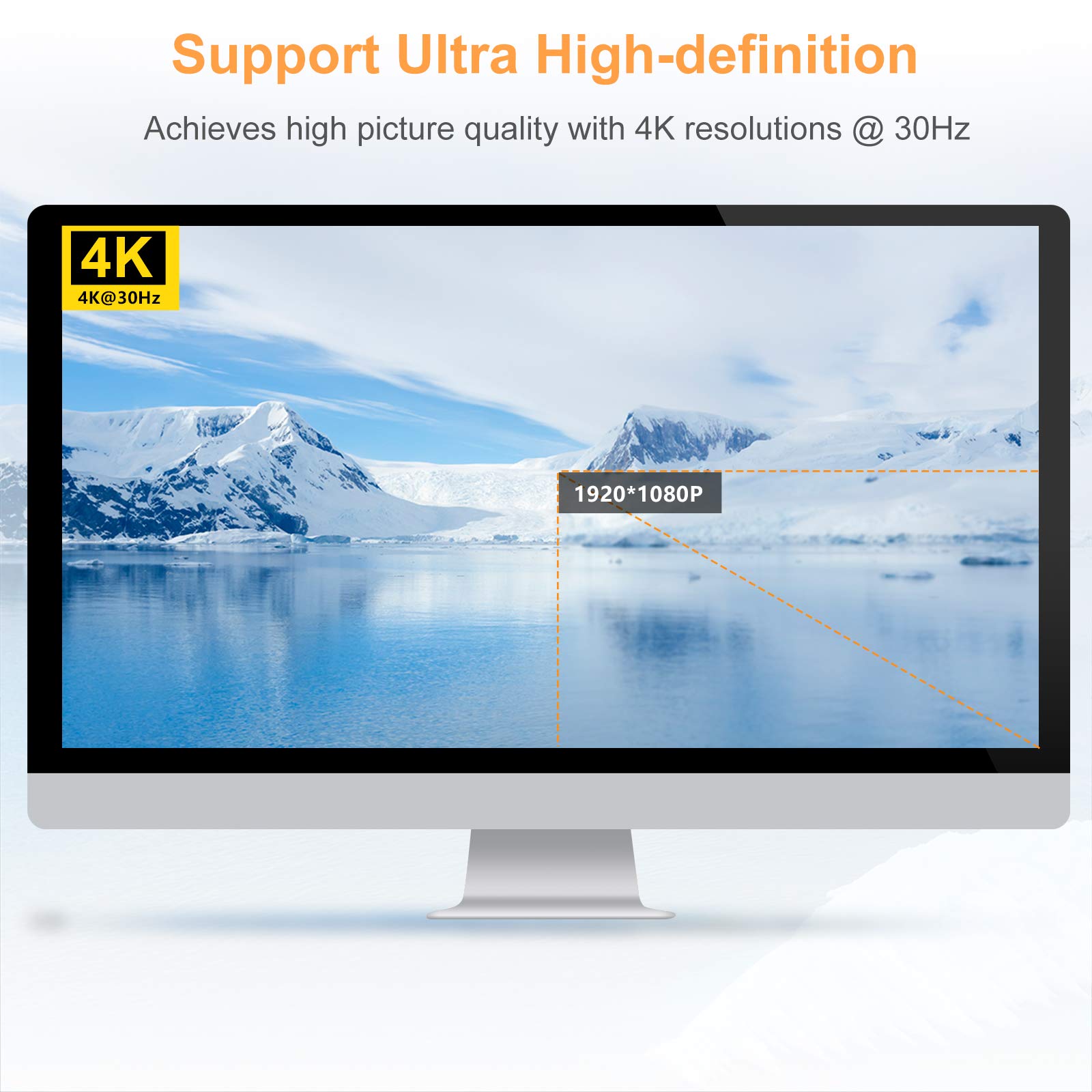 TESmart 4 Port HDMI KVM Switch 4K Ultra HD 3840x2160@30Hz | 4x1 KVM Switcher for 4 PCs to 1 Monitor with 2x1.5m Cables | Supports USB 2.0 Devices | Control 4 Computers/Servers/DVR | Matte Black | Perfect for Home Office, Gaming & IT Management