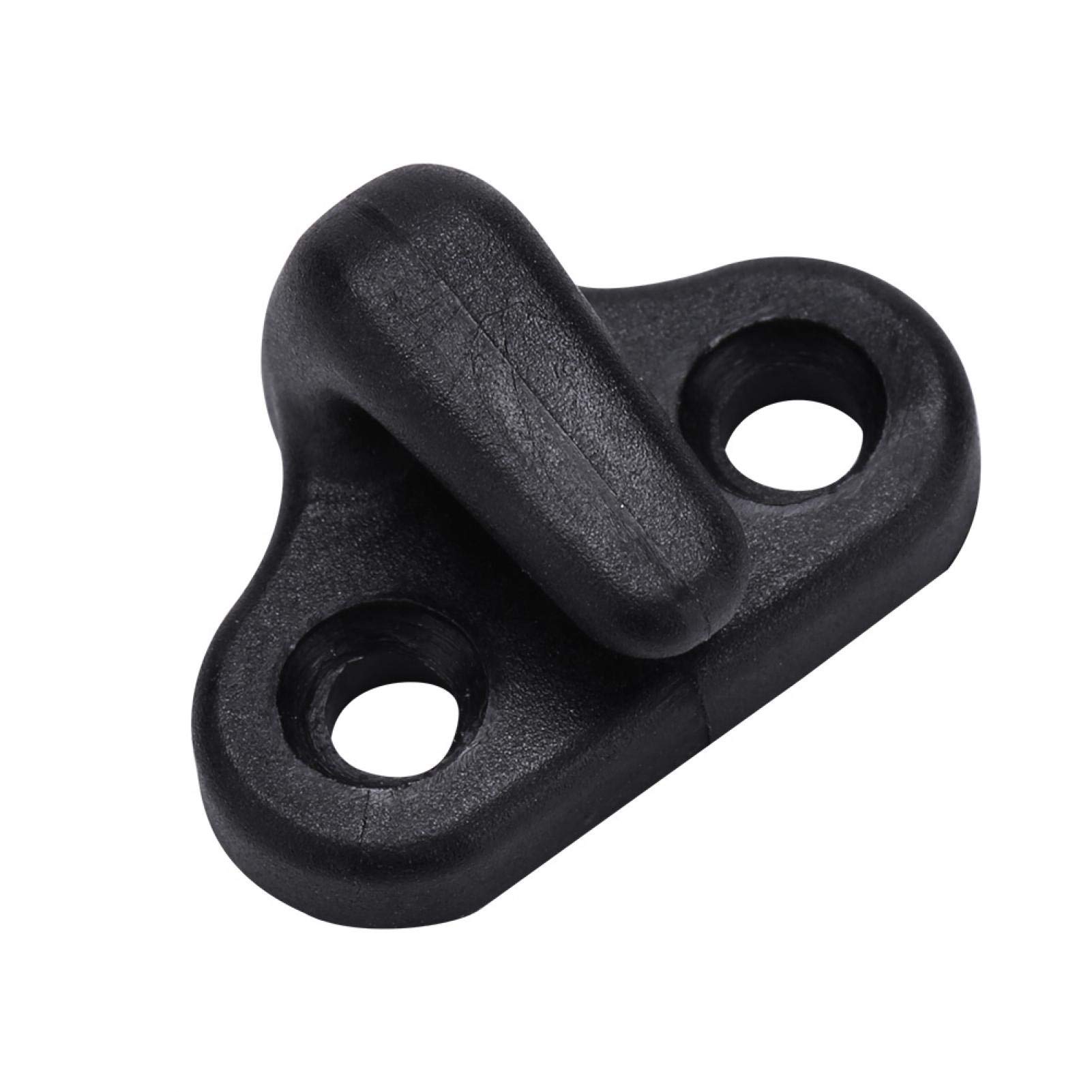 01 Nylon Kayak Hooks Replacement - Double Hole Mounting J-Shaped Lashing Hooks for Kayak Accessories | Durable Outdoor Boating Gear for Kayak Storage & Organization