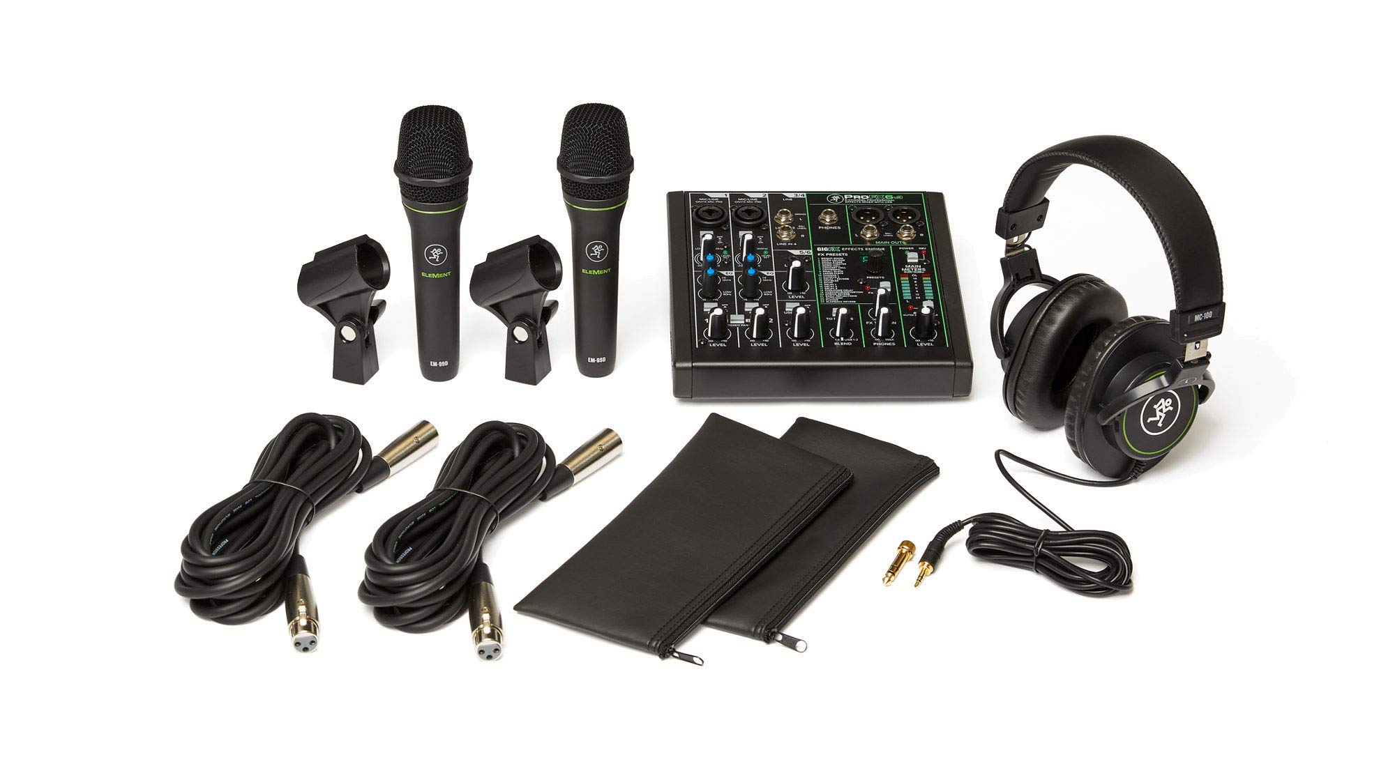 Mackie Performer Bundle with 8-Channel Mixer, 2 Microphones & Thump12A 1300W 12