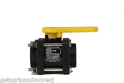BANJO V1001 1 Inch NPT Bolted Ball Valve 150 PSI with VITON Seals - Ideal for Industrial, Plumbing, and Water Treatment Applications