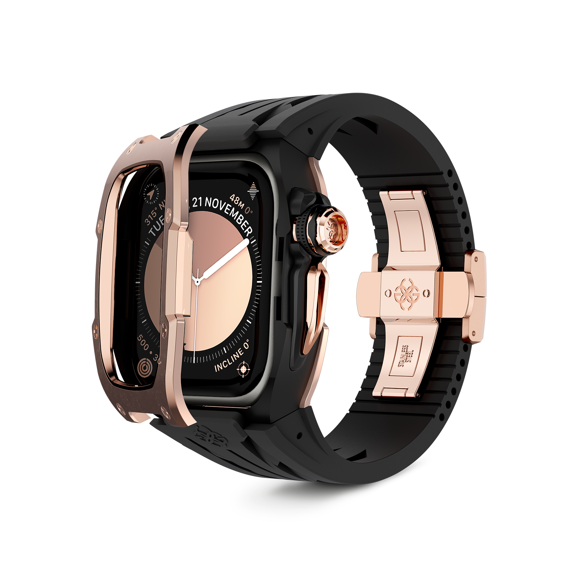 Premium Apple Watch Case - RSTIII45 Crepe Steel Protective Cover for Series 8/7/6/SE | Durable Scratch-Resistant Design | Perfect for Workouts, Outdoor Activities & Daily Wear