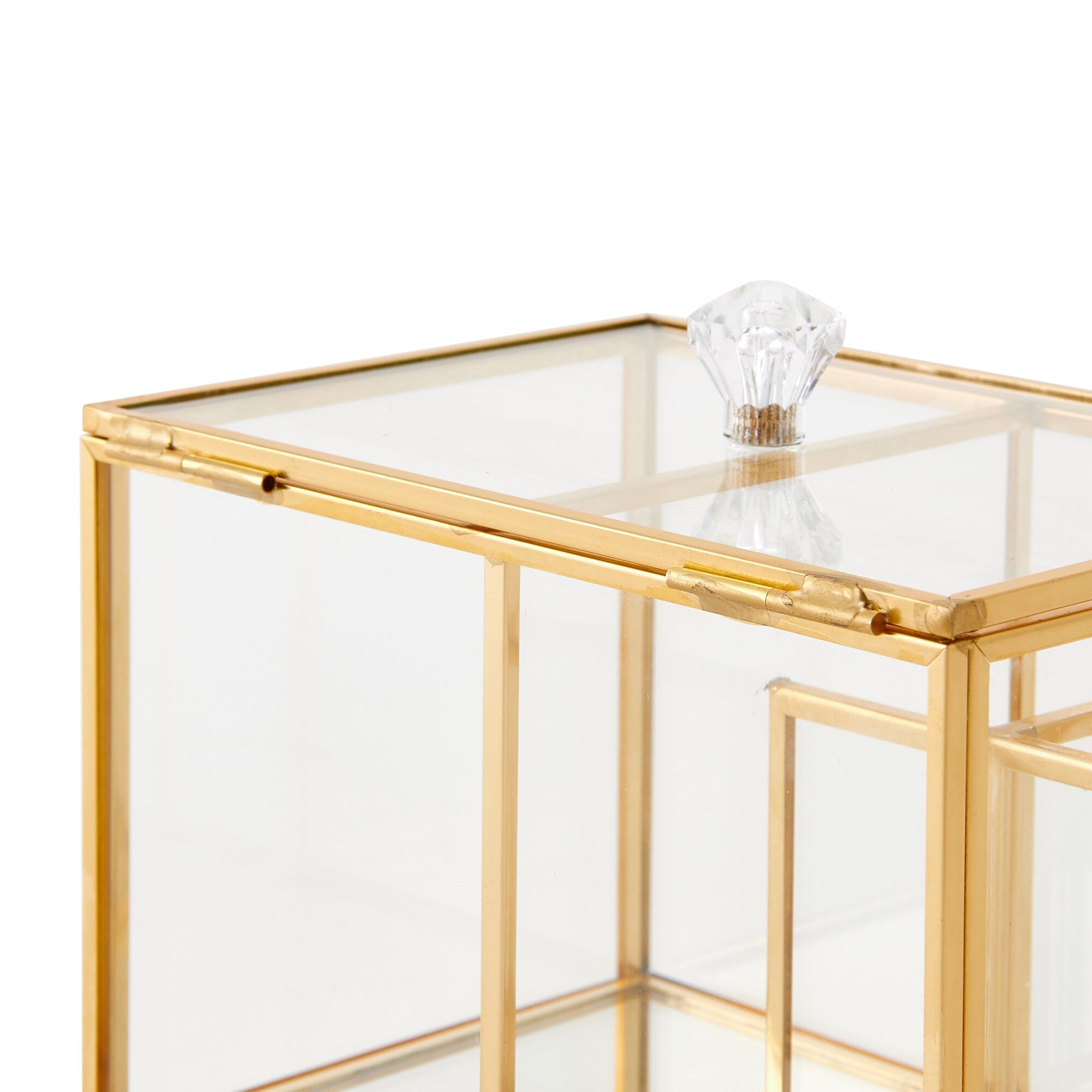 Premium Glass Storage Organizer with Soft Cotton Case - Perfect for Jewelry, Sunglasses & Small Accessories at Home or Travel