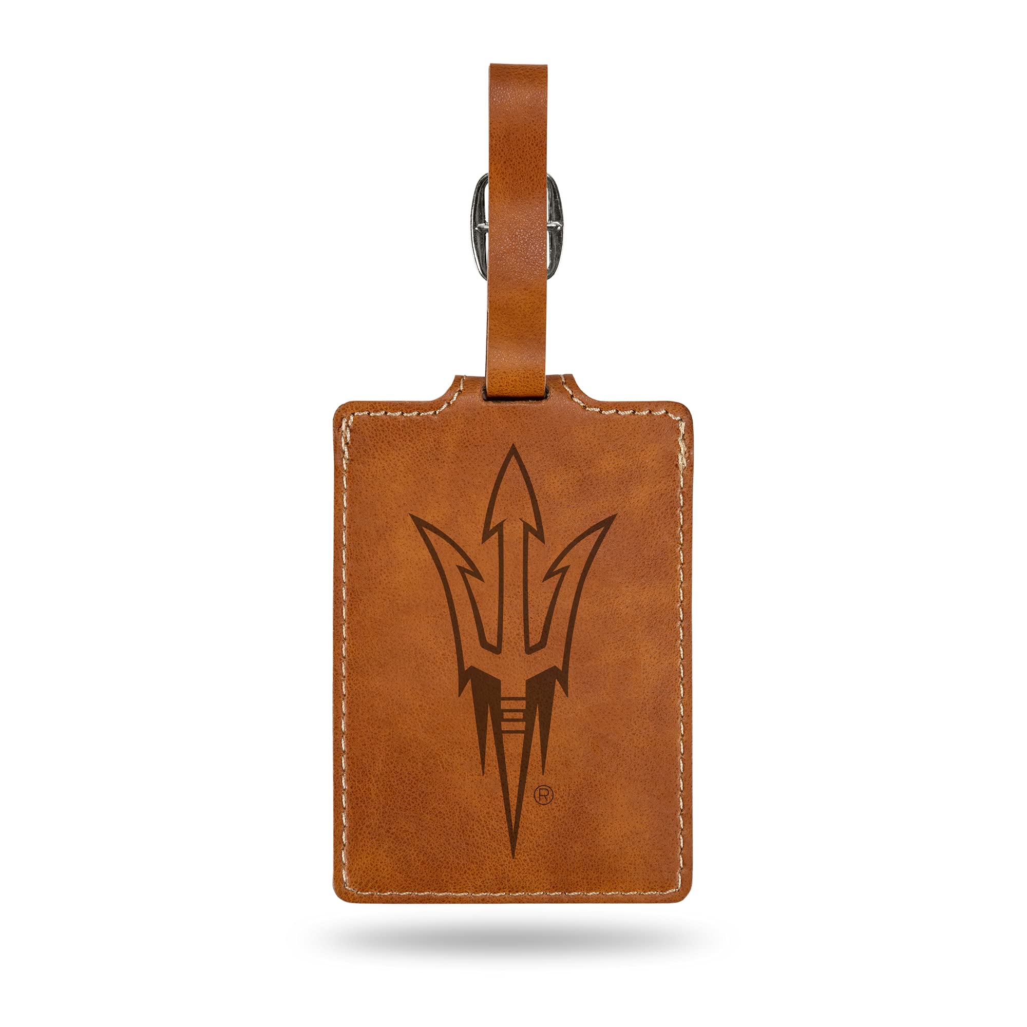 NCAA Alabama Crimson Tide Laser Engraved Ultra Suede Luggage Tag with ID Card - Durable Travel Accessories for Football Fans, Perfect for Suitcases, Backpacks & Gym Bags