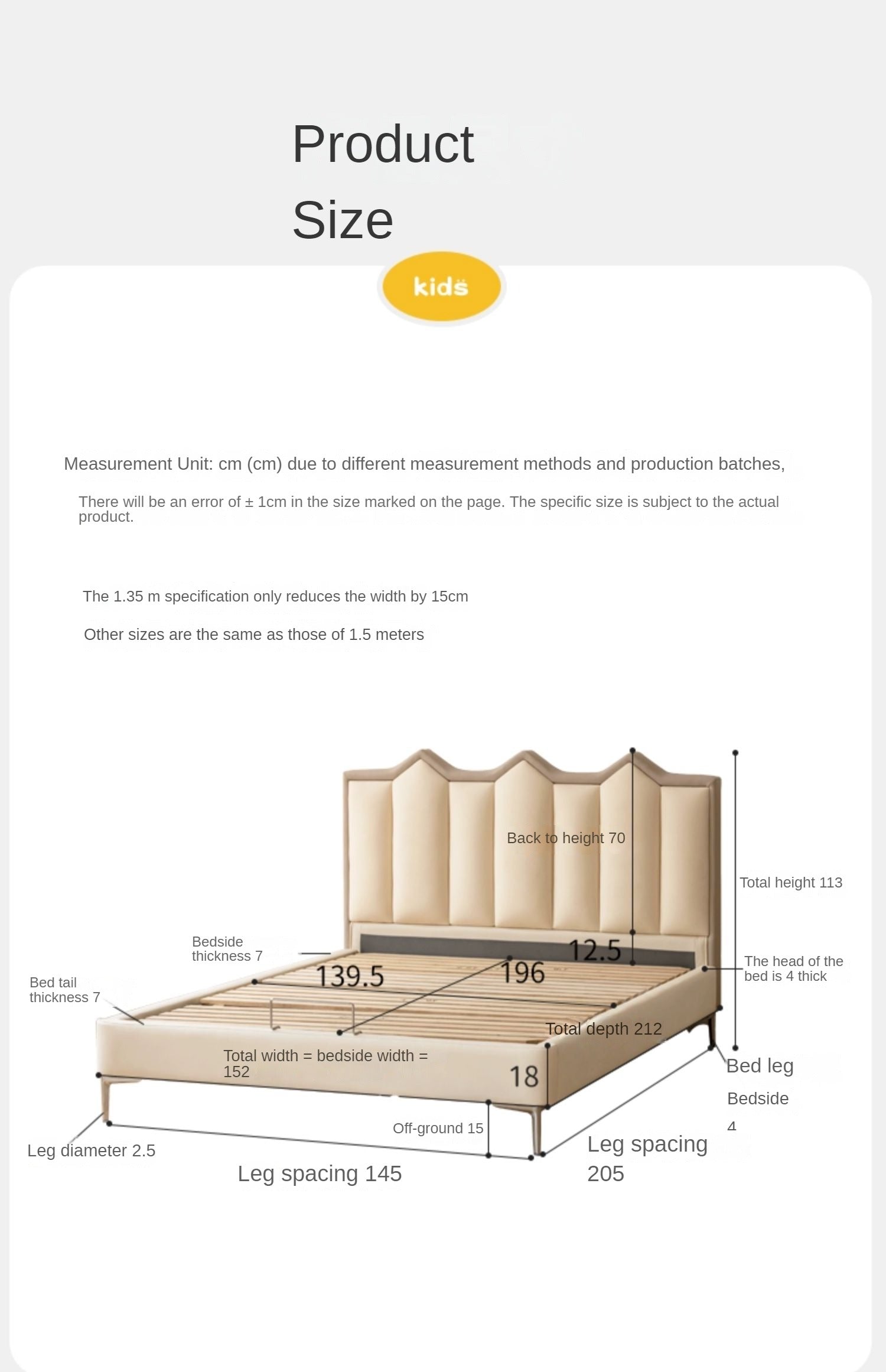 Organic Leather Kids Castle Bed - Cream Style | Safe & Durable Toddler Bed for Boys & Girls | Perfect for Bedrooms, Playrooms & Fantasy Themed Decor