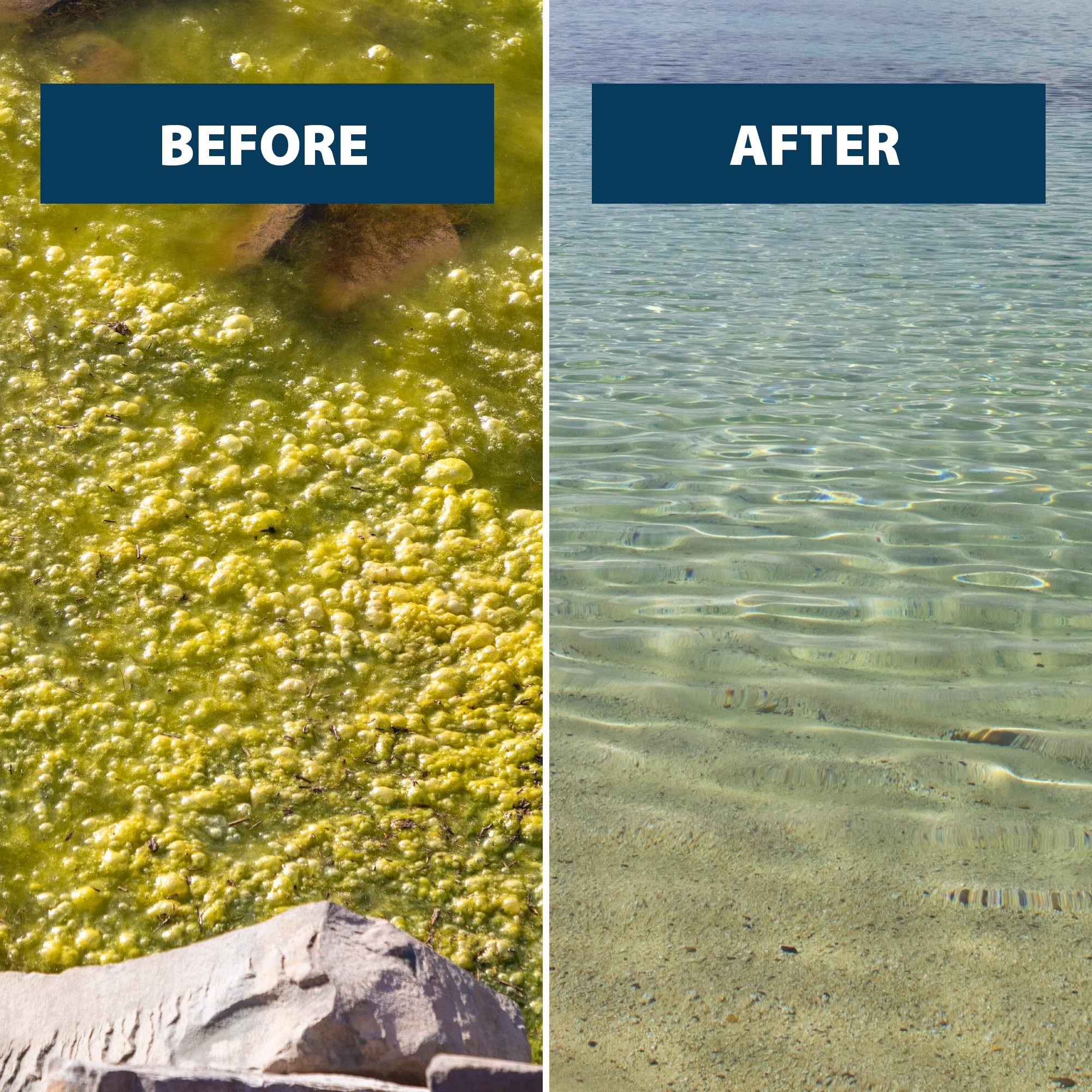 **Airmax EasyKlear Pond & Lake Algae & Weed Control – Broad Spectrum Aquatic Herbicide & Algaecide Granular Treatment (30 lbs) – Safe for Fish & Plants – Ideal for Ponds, Lakes & Water Gardens**