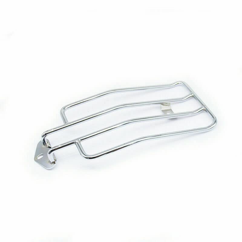 Harley Sportster XL 883 XLH 1000 Motorcycle Rear Solo Seat Luggage Rack Carrier - Black/Chrome | USA Shipping | Perfect for Long-Distance Riding & Storage Solutions