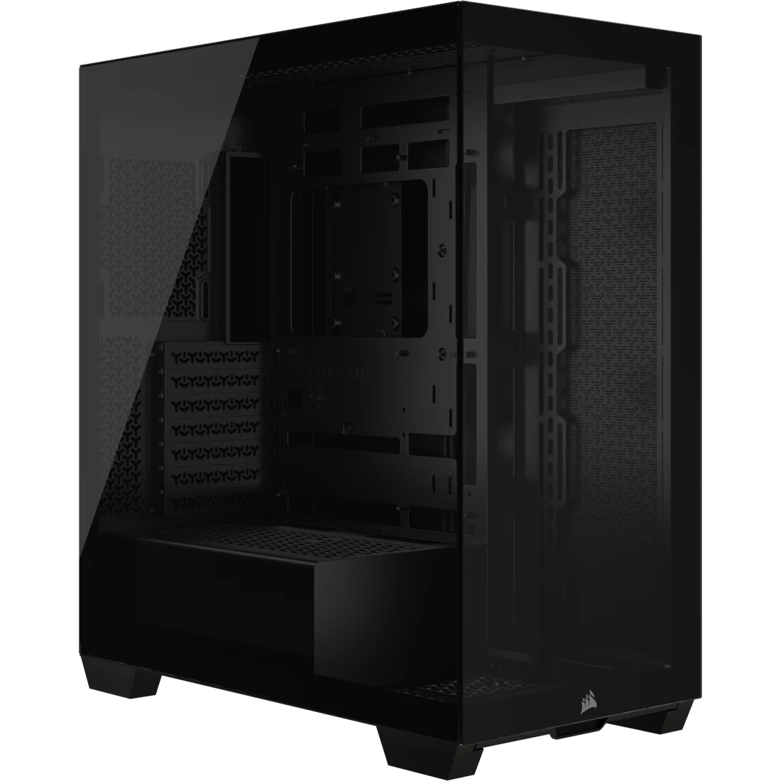Corsair 3500X Mid-Tower PC Case - Tempered Glass Side Panel, High Airflow Design (White/Black) for Gaming & Workstation Builds