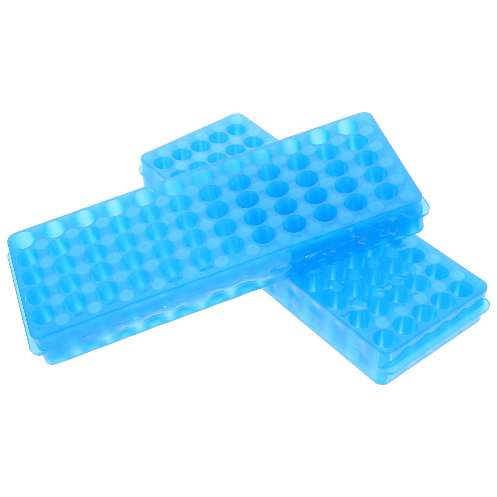 2pcs Plastic Centrifuge Tube Rack - Test Tube Holder for Laboratory, Vial & Shot Storage Rack with Durable Design | Ideal for Lab Sampling, Medical Testing & Scientific Experiments