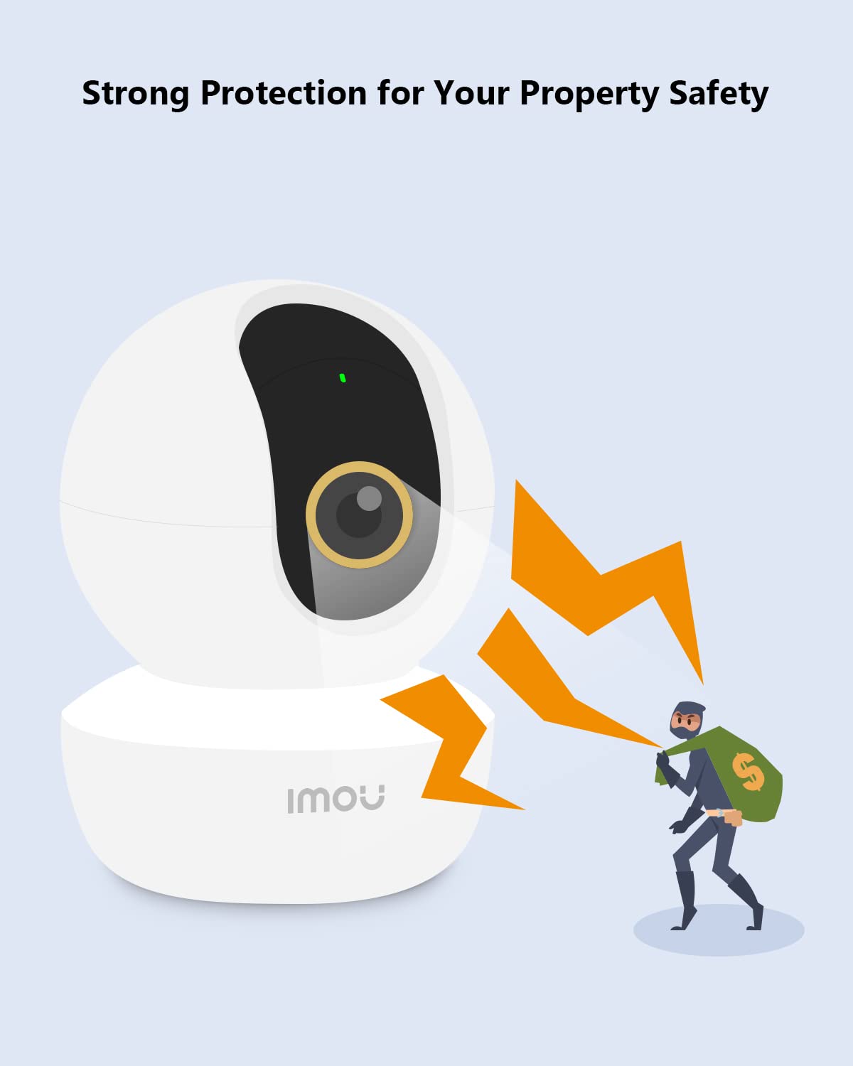 Imou Wireless Indoor Security Camera with Pan/Tilt - 1080p HD WiFi Baby Monitor, Night Vision, 2-Way Audio, Human/Sound Detection & Motion Tracking (2.4G Only) - Ideal for Home Security, Pet Monitoring & Child Care