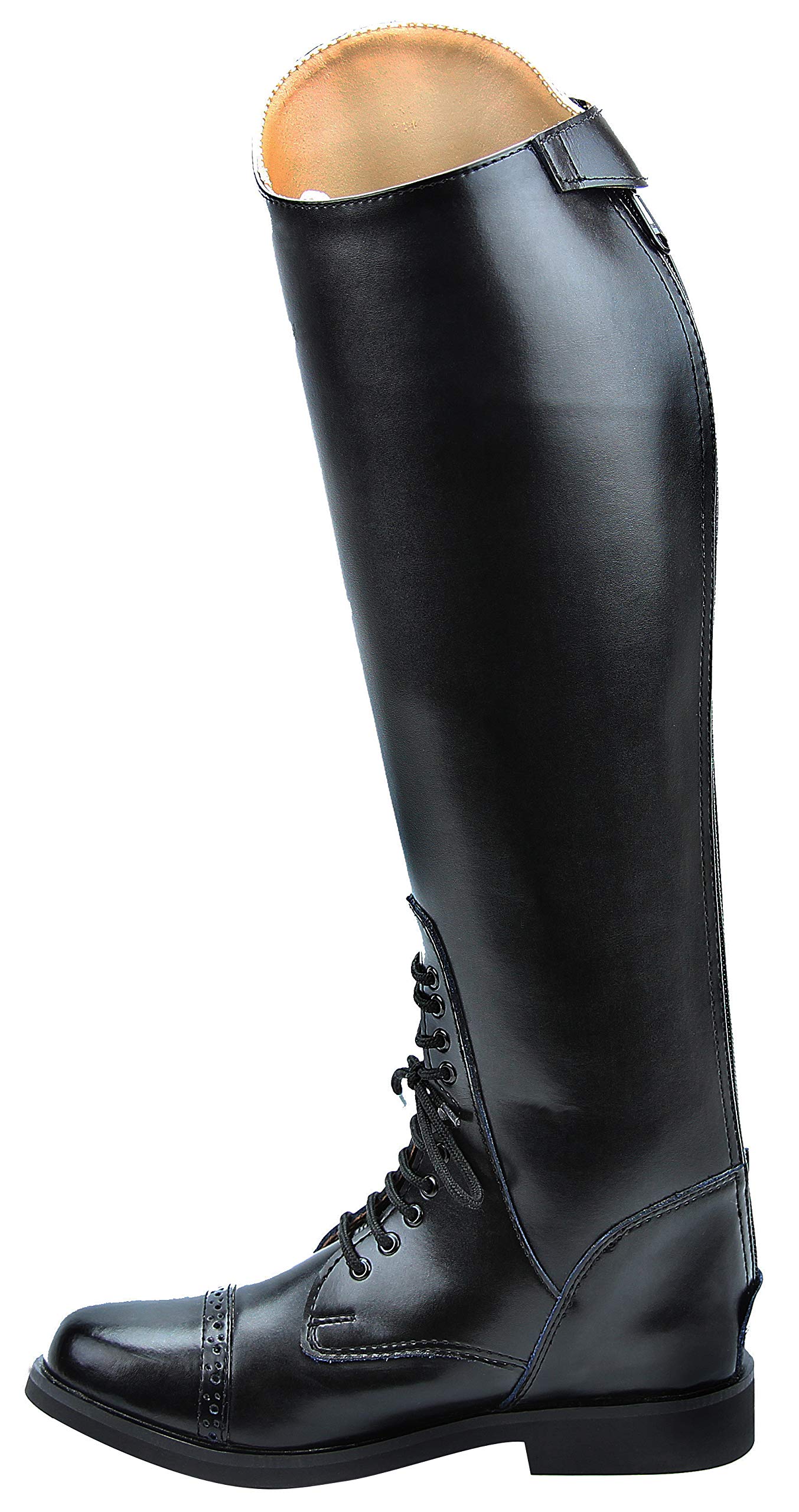Victory Leather English Field Boots for Women - Equestrian Horseback Riding Boots in Black - Perfect for Riding Lessons, Competitions & Outdoor Equestrian Activities