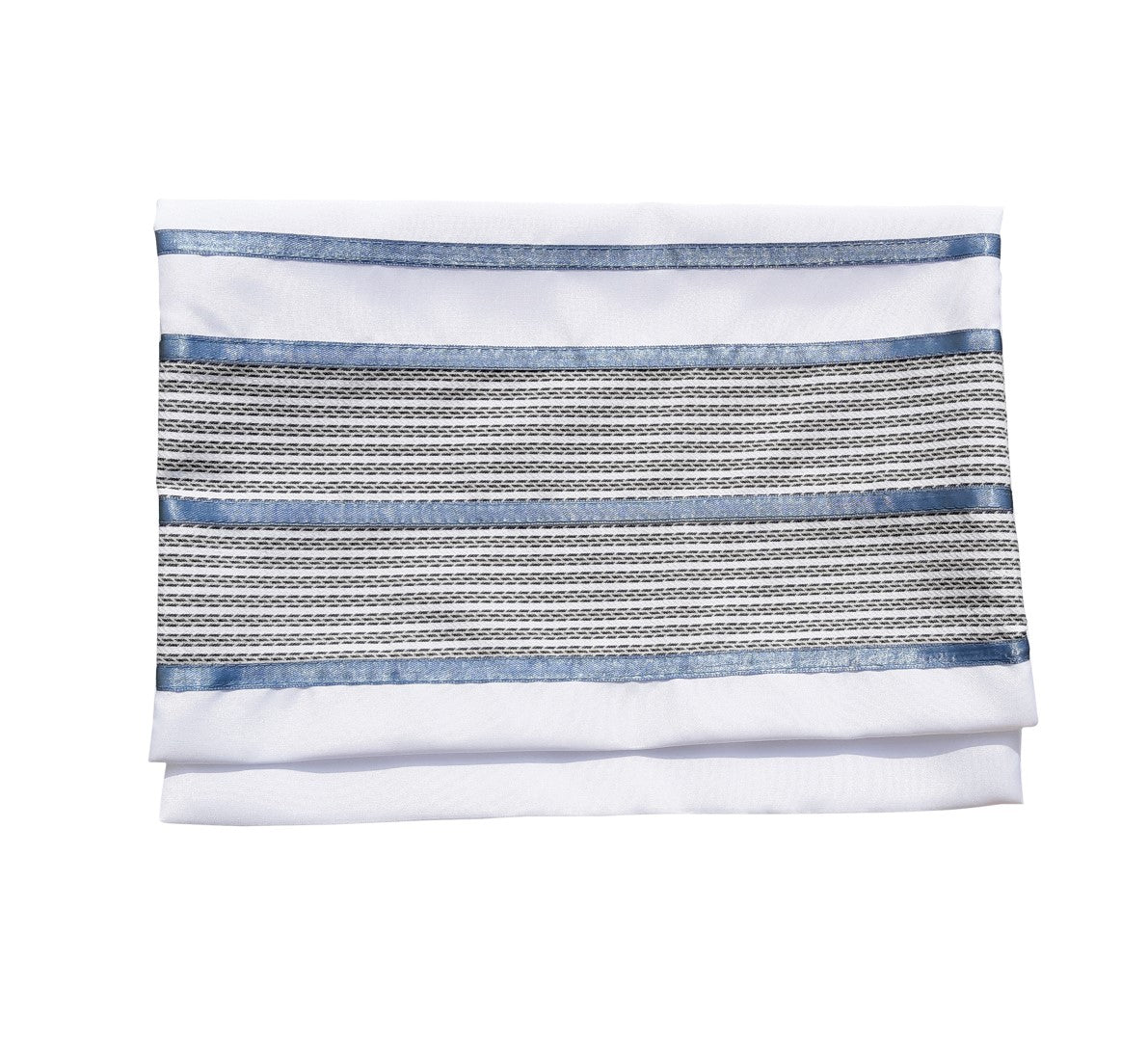 Smoked Blue with Light Blue Stripes Tallit - Premium Bar Mitzvah Prayer Shawl Set with Tzitzit | Perfect for Jewish Ceremonies & Religious Celebrations