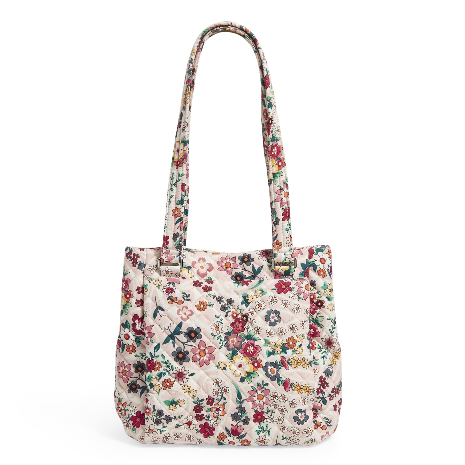 Vera Bradley Cotton Multi-Compartment Shoulder Satchel Purse for Women - Lightweight Travel Bag, Work Tote & Everyday Handbag - Perfect for Office, Commute & Weekend Outings