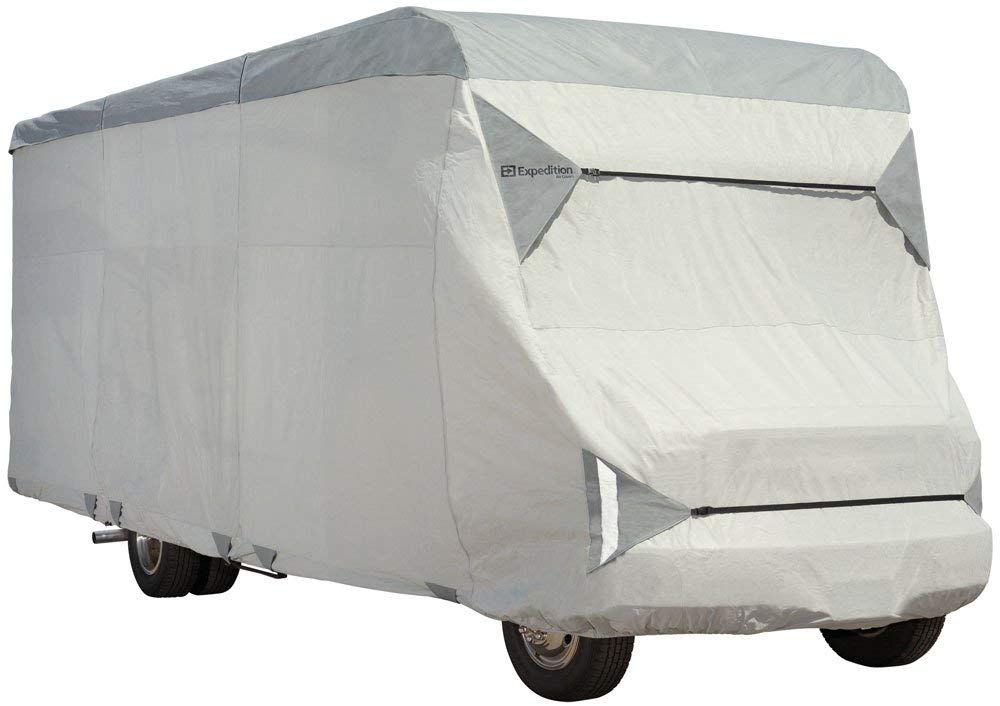 Eevelle Expedition Class C RV Cover - Waterproof, Marine-Grade Roof, UV Protection, Durable & Breathable Trailer Cover for 26'-29' RVs (Gray) - Perfect for Outdoor Storage, Camping, and Travel Protection