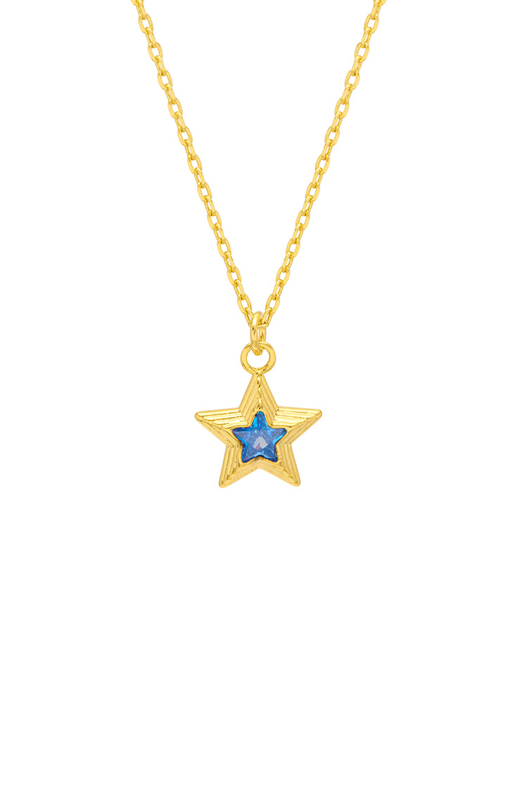 Star Pendant Necklace Ebn5784G - Elegant Celestial Jewelry for Women, Perfect for Parties, Weddings & Everyday Wear