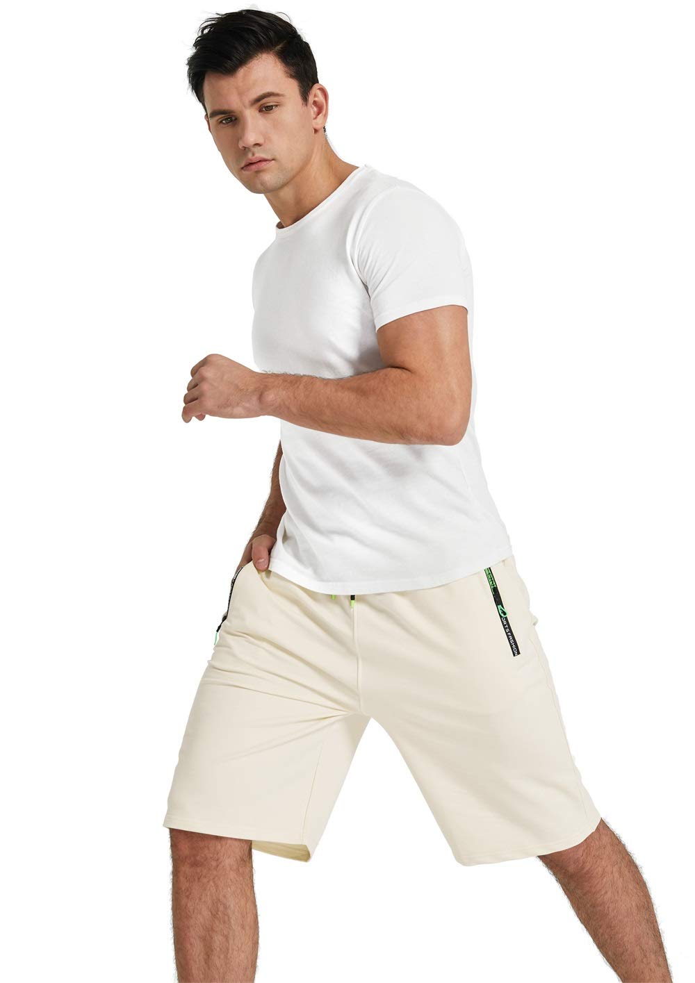 YTD Men's Casual Classic Fit Drawstring Shorts - Elastic Waist Summer Beach Shorts with Pockets | Perfect for Outdoor Activities, Travel & Relaxation