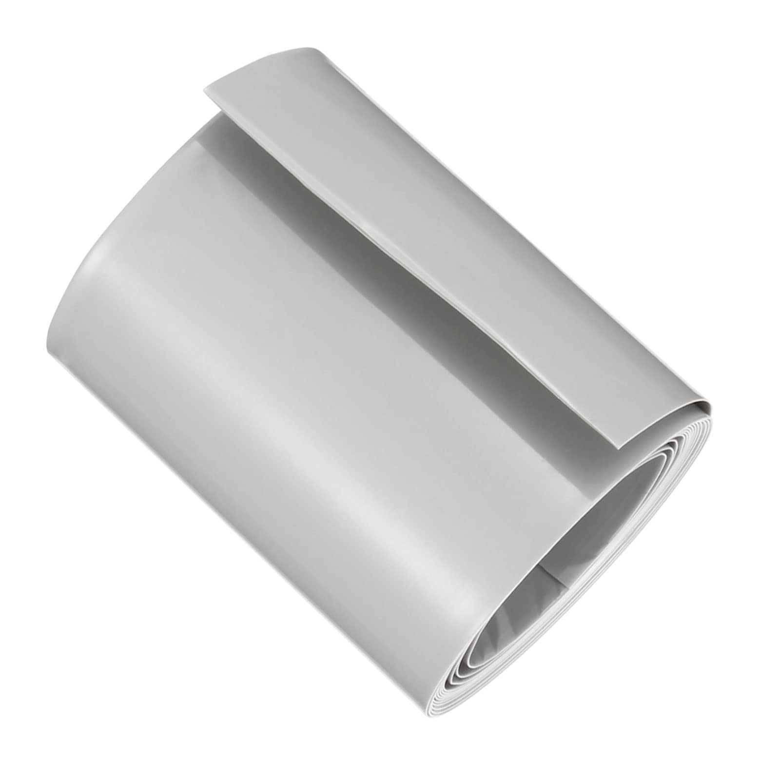 DMiotech 65mm Flat 2m PVC Heat Shrink Tubing Sleeves for AA Battery Pack - Grey Battery Wraps for Organizing, Insulating, and Protecting Batteries in Electronics, DIY Projects, and Home Appliances